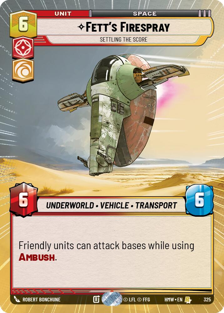 Fett's Firespray - Settling the Score (Hyperspace), Homeworlds 325