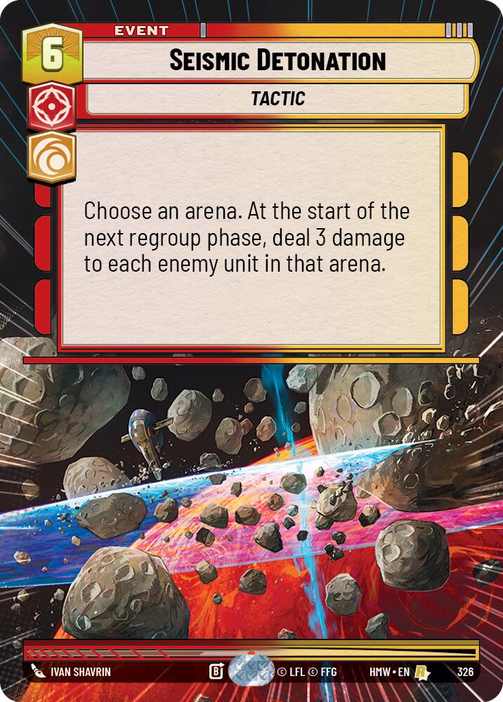 Seismic Detonation (Hyperspace), Homeworlds 326