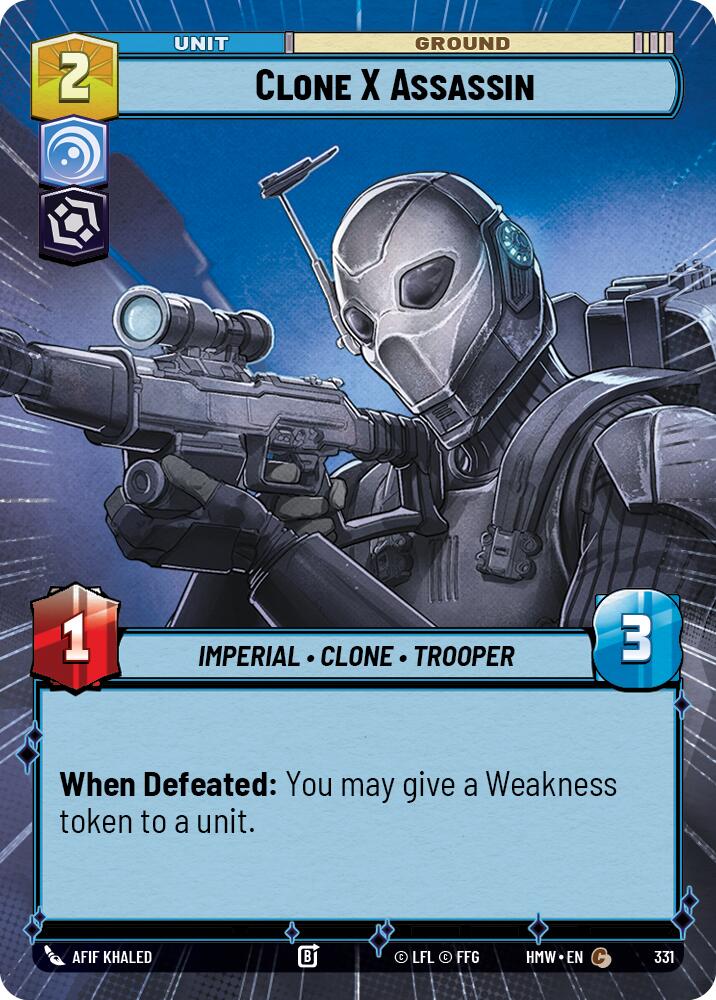 Clone X Assassin (Hyperspace), Homeworlds 331