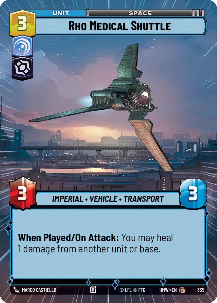 Rho Medical Shuttle (Hyperspace), Homeworlds 335