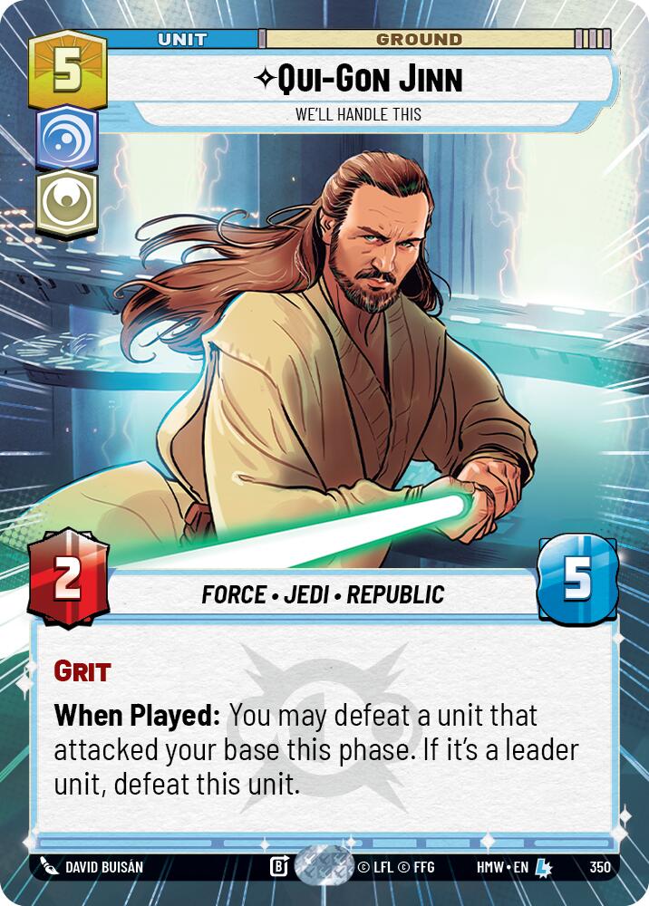 Qui-Gon Jinn - We'll Handle This (Hyperspace), Homeworlds 350