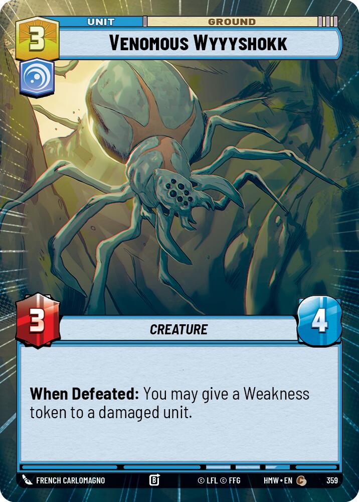 Venomous Wyyyshokk (Hyperspace), Homeworlds 359