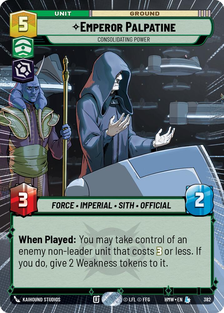 Emperor Palpatine - Consolidating Power (Hyperspace), Homeworlds 382