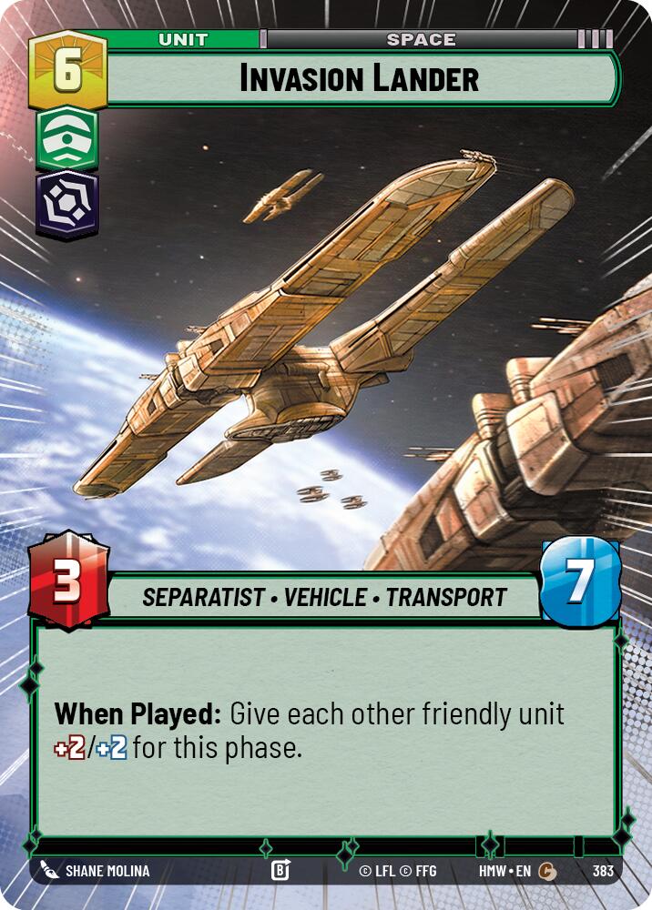 Invasion Lander (Hyperspace), Homeworlds 383