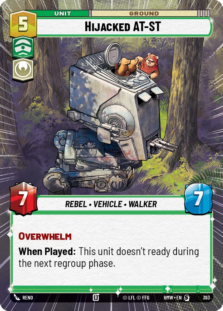 Hijacked AT-ST (Hyperspace), Homeworlds 393