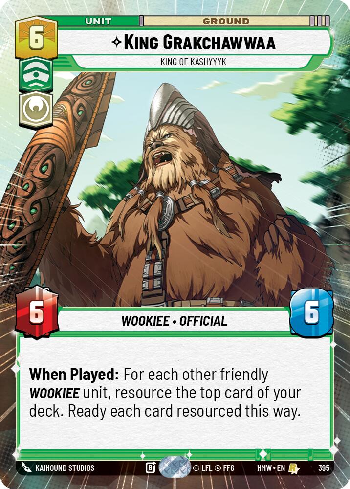 King Grakchawwaa - King of Kashyyyk (Hyperspace), Homeworlds 395