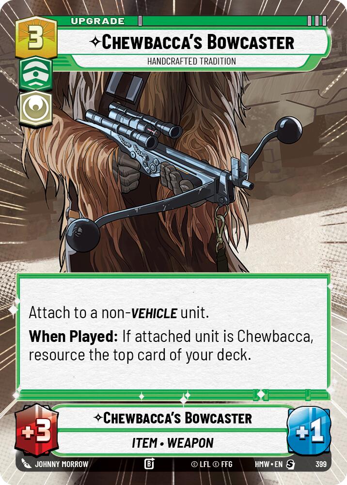 Chewbacca's Bowcaster - Handcrafted Tradition (Hyperspace), Homeworlds 399
