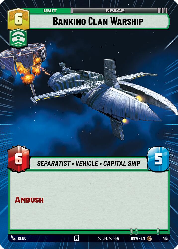 Banking Clan Warship (Hyperspace), Homeworlds 415