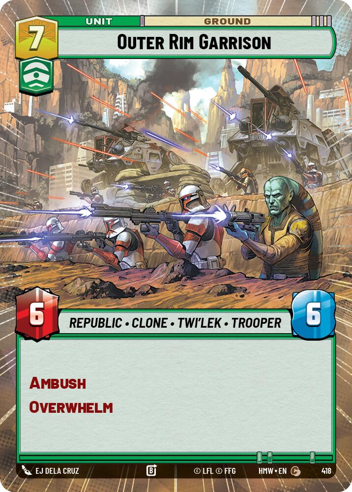 Outer Rim Garrison (Hyperspace), Homeworlds 418