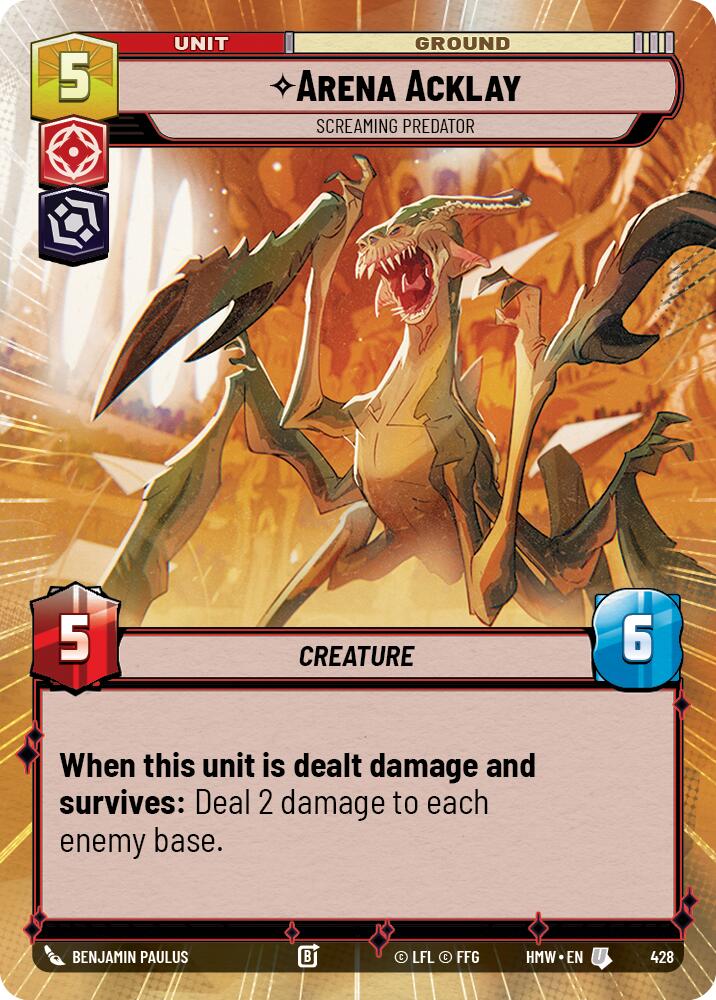 Arena Acklay - Screaming Predator (Hyperspace), Homeworlds 428