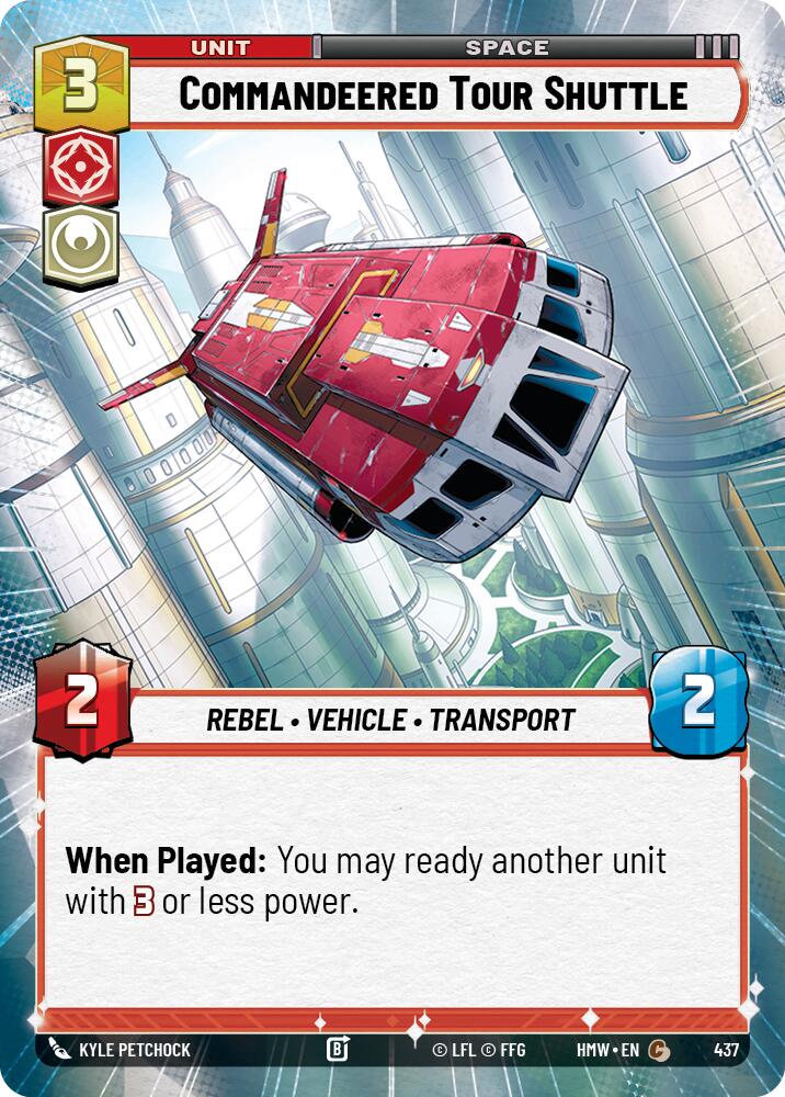 Commandeered Tour Shuttle (Hyperspace), Homeworlds 437