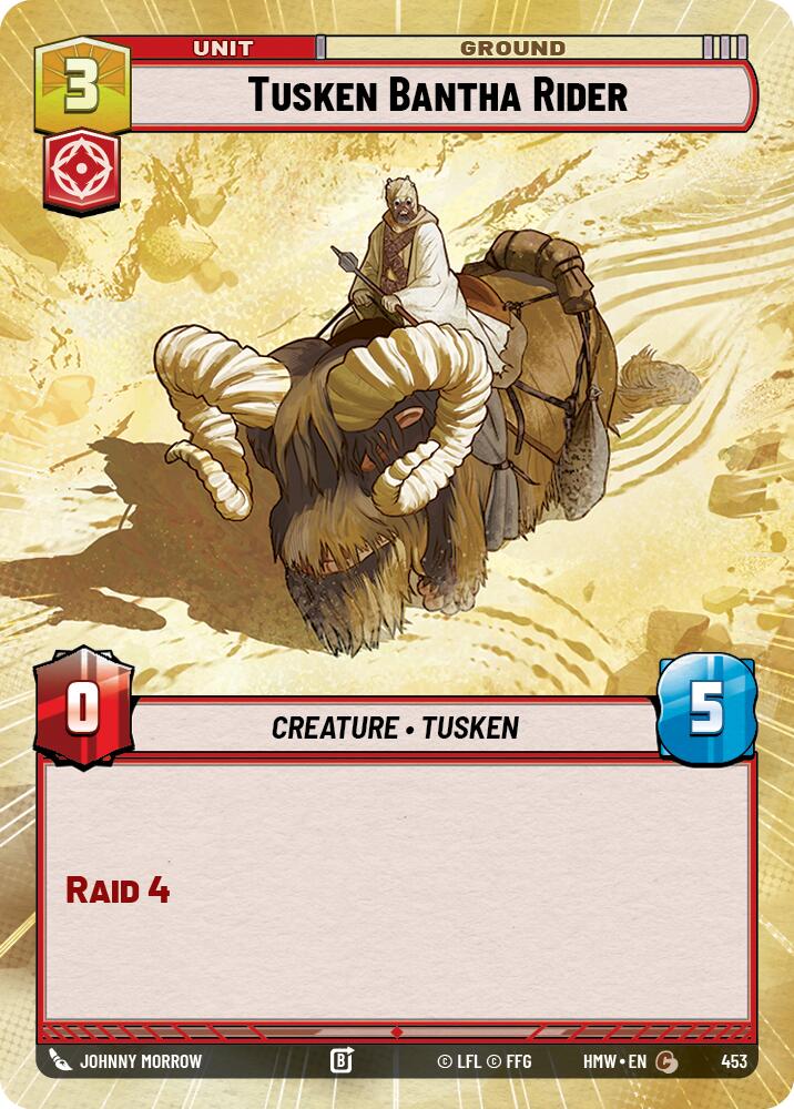 Tusken Bantha Rider (Hyperspace), Homeworlds 453