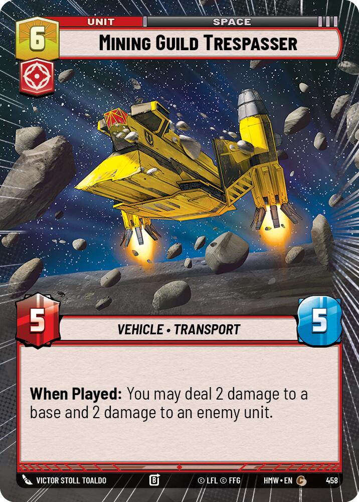 Mining Guild Trespasser (Hyperspace), Homeworlds 458
