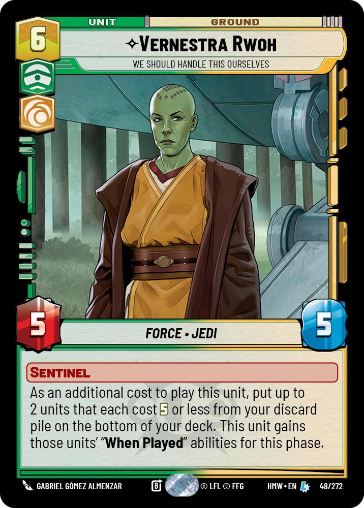 Vernestra Rwoh - We Should Handle This Ourselves, Homeworlds 48/272