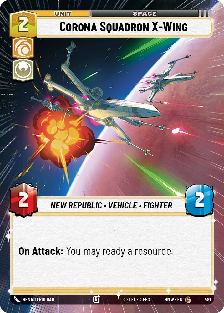 Corona Squadron X-Wing (Hyperspace), Homeworlds 481