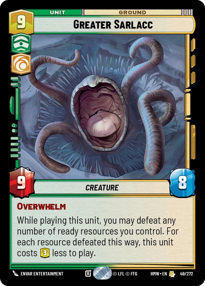 Greater Sarlacc, Homeworlds 49/272