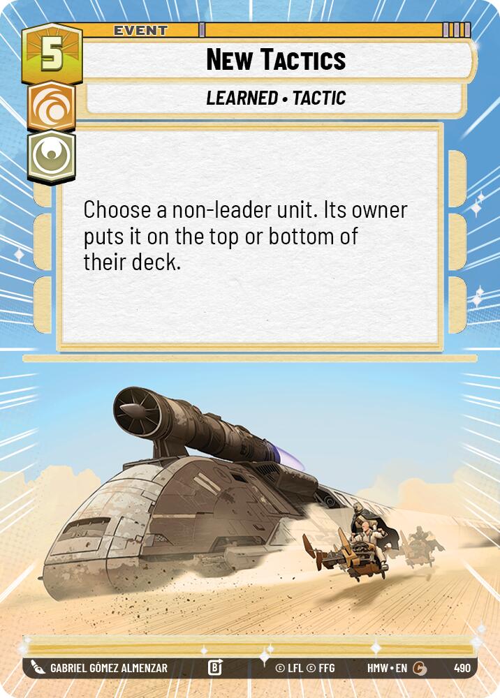 New Tactics (Hyperspace), Homeworlds 490