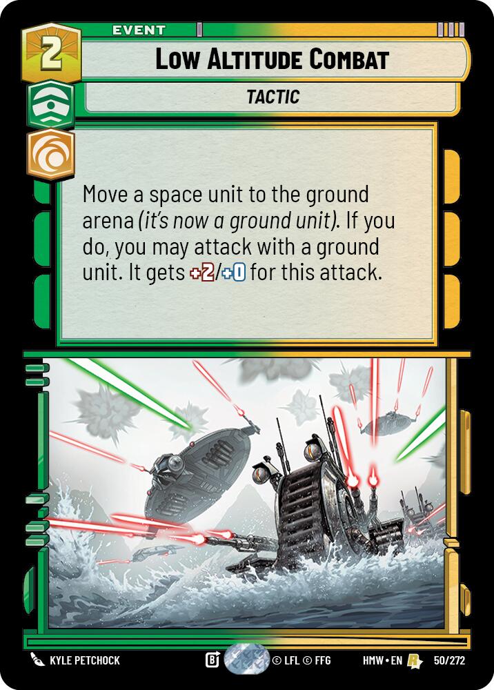 Low Altitude Combat, Homeworlds 50/272