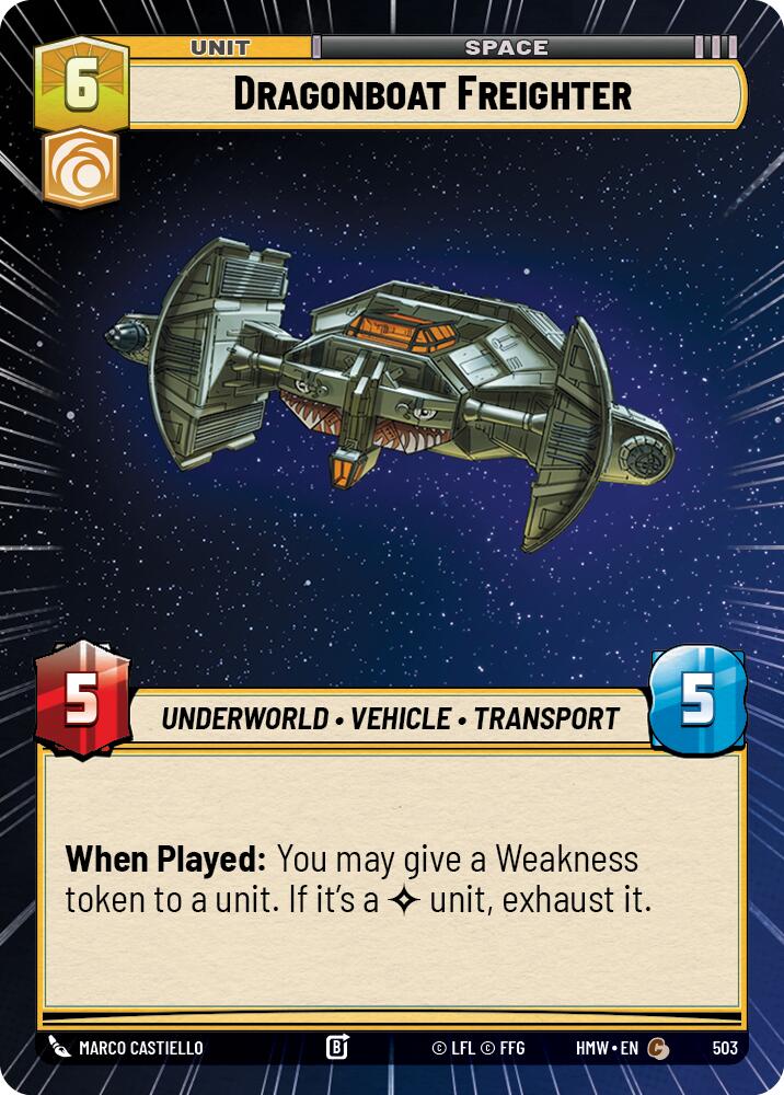 Dragonboat Freighter (Hyperspace), Homeworlds 503