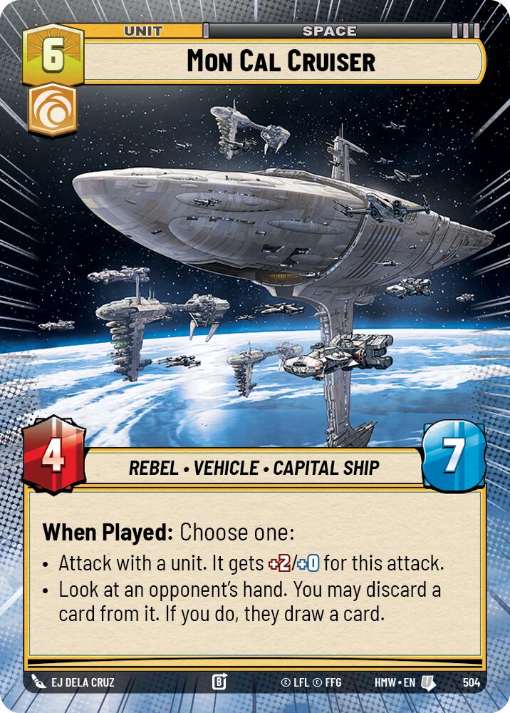 Mon Cal Cruiser (Hyperspace), Homeworlds 504