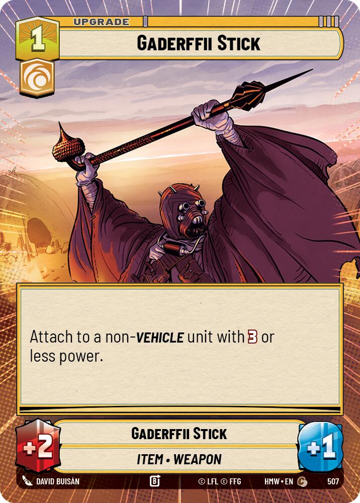 Gaderffii Stick (Hyperspace), Homeworlds 507
