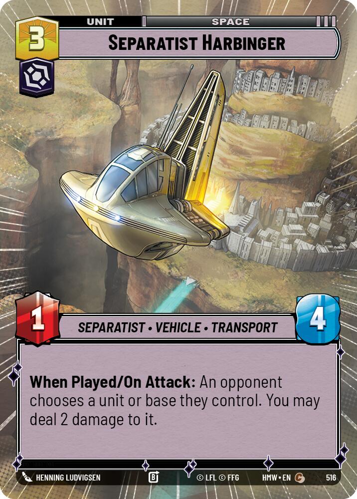 Separatist Harbinger (Hyperspace), Homeworlds 516
