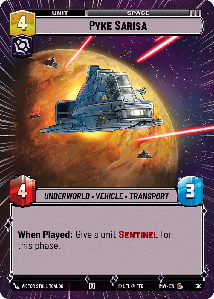 Pyke Sarisa (Hyperspace), Homeworlds 518