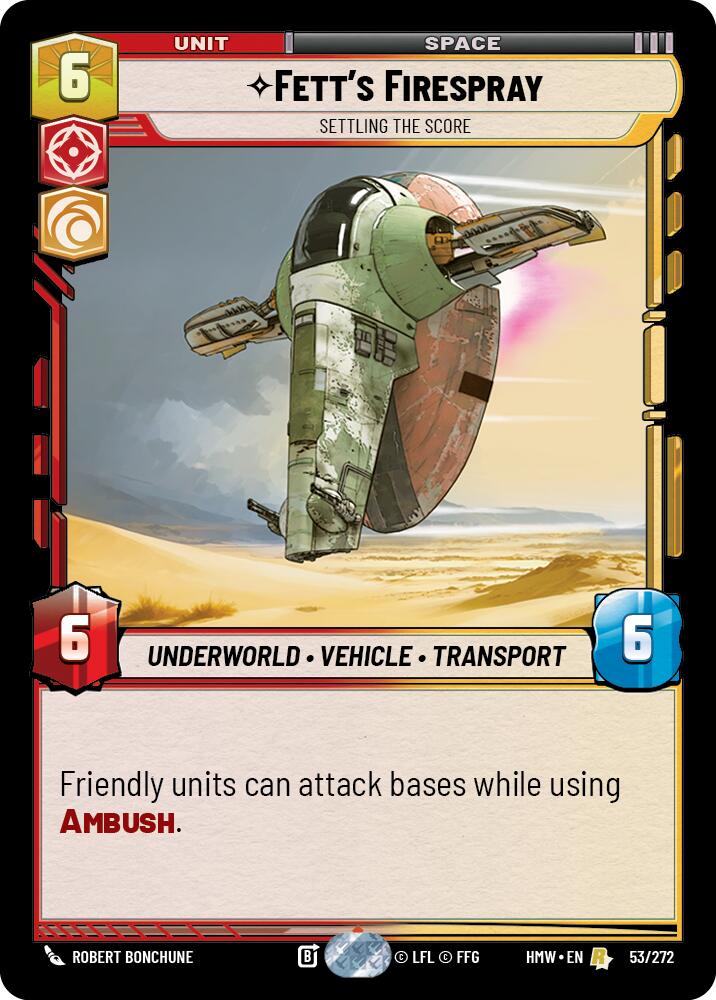Fett's Firespray - Settling the Score, Homeworlds 53/272