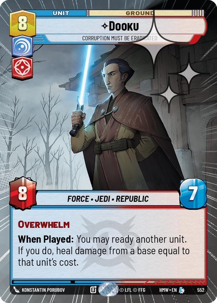 Dooku - Corruption Must Be Eradicated (Hyperspace Foil), Homeworlds 552