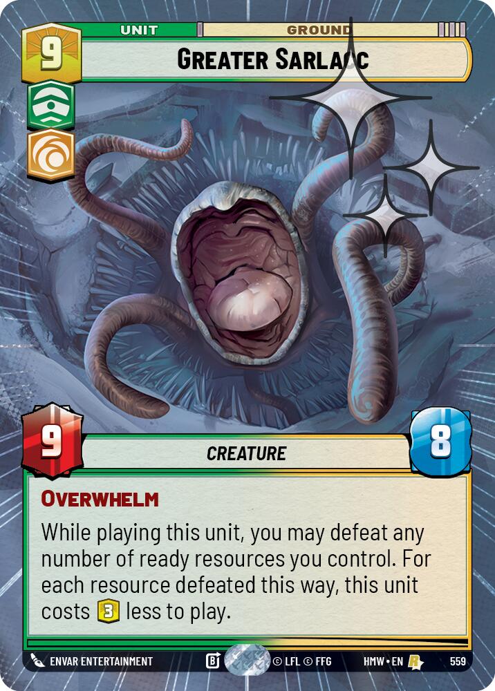 Greater Sarlacc (Hyperspace Foil), Homeworlds 559