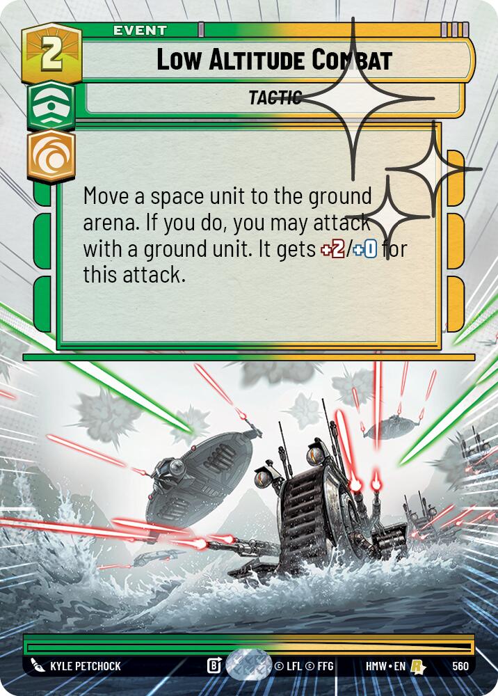 Low Altitude Combat (Hyperspace Foil), Homeworlds 560