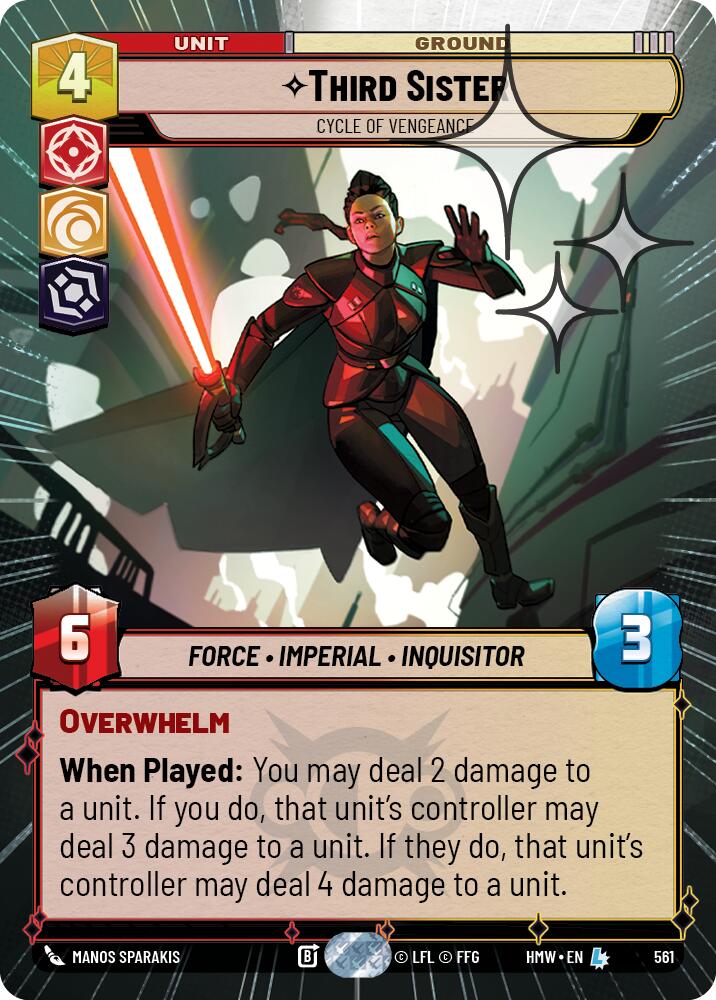 Third Sister - Cycle of Vengeance (Hyperspace Foil), Homeworlds 561