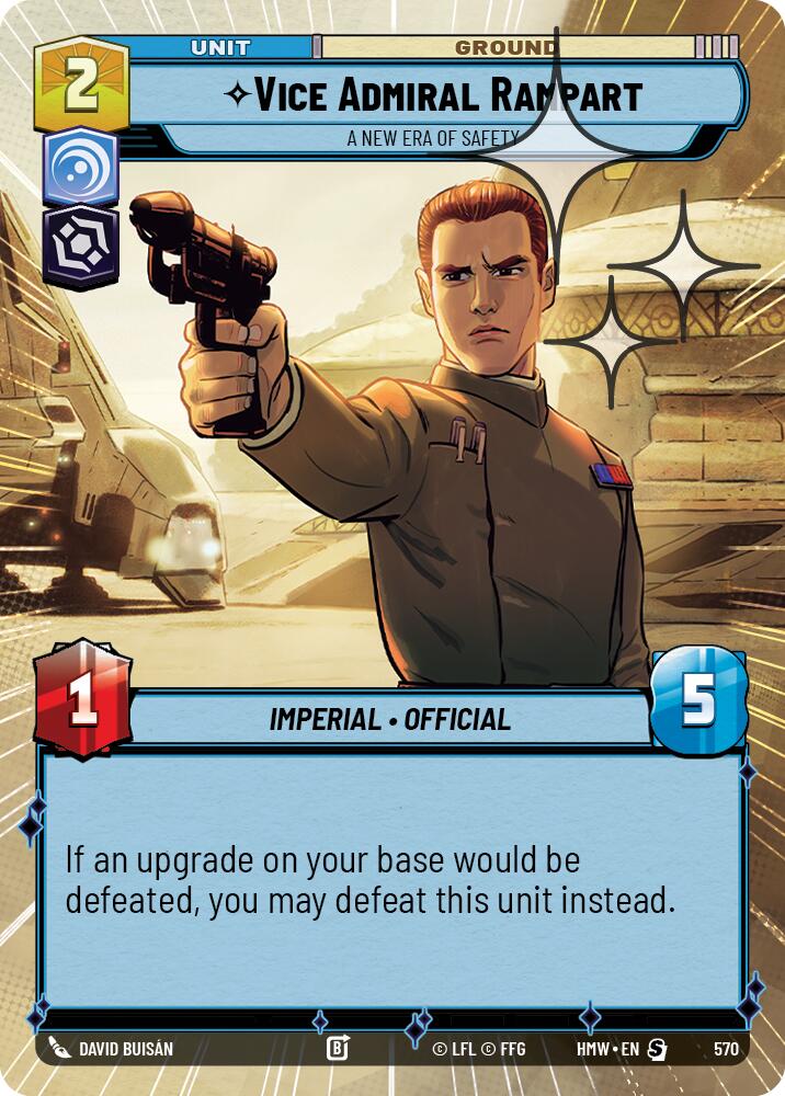 Vice Admiral Rampart - A New Era of Safety (Hyperspace Foil), Homeworlds 570