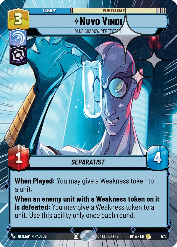 Nuvo Vindi - Blue Shadow Perfected (Hyperspace Foil), Homeworlds 572