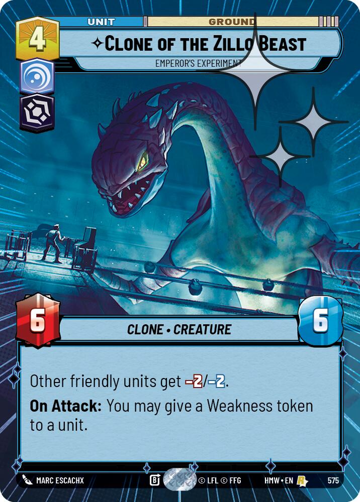 Clone of the Zillo Beast - Emperor's Experiment (Hyperspace Foil), Homeworlds 575