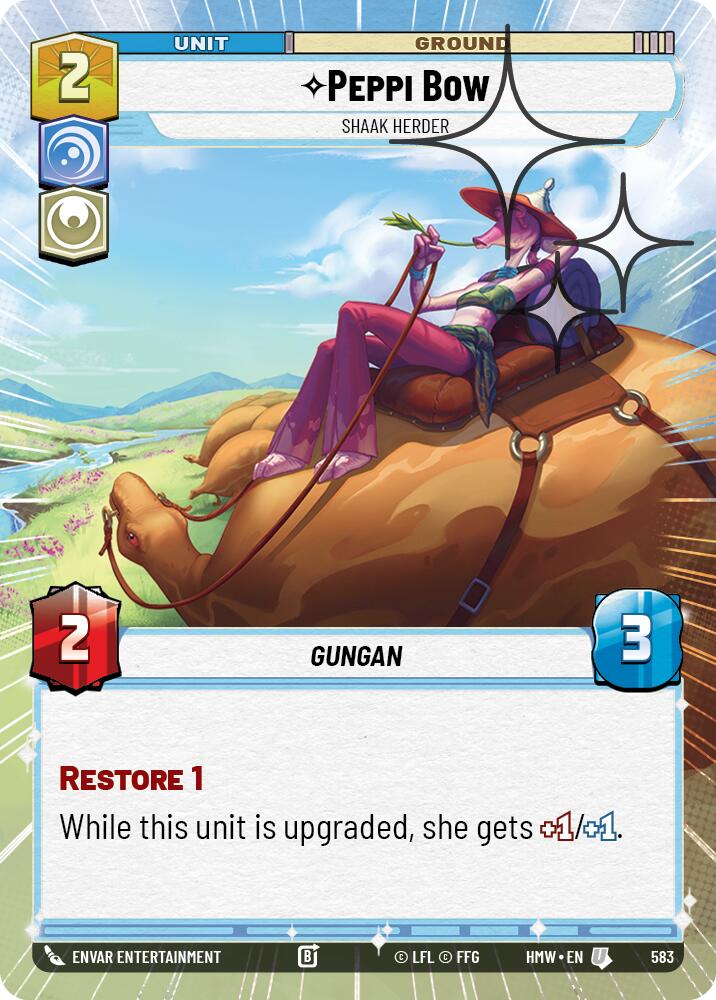 Peppi Bow - Shaak Herder (Hyperspace Foil), Homeworlds 583