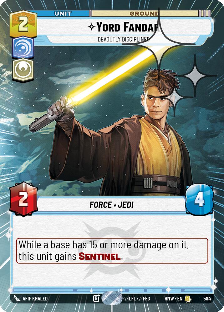 Yord Fandar - Devoutly Disciplined (Hyperspace Foil), Homeworlds 584