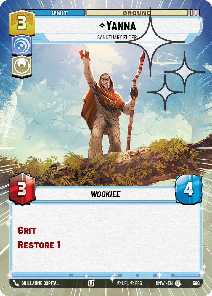 Yanna - Sanctuary Elder (Hyperspace Foil), Homeworlds 586