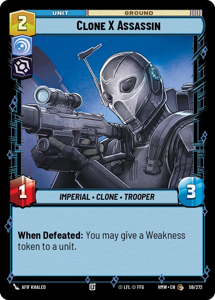 Clone X Assassin, Homeworlds 59/272