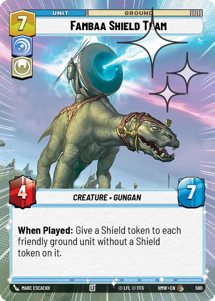 Fambaa Shield Team (Hyperspace Foil), Homeworlds 590
