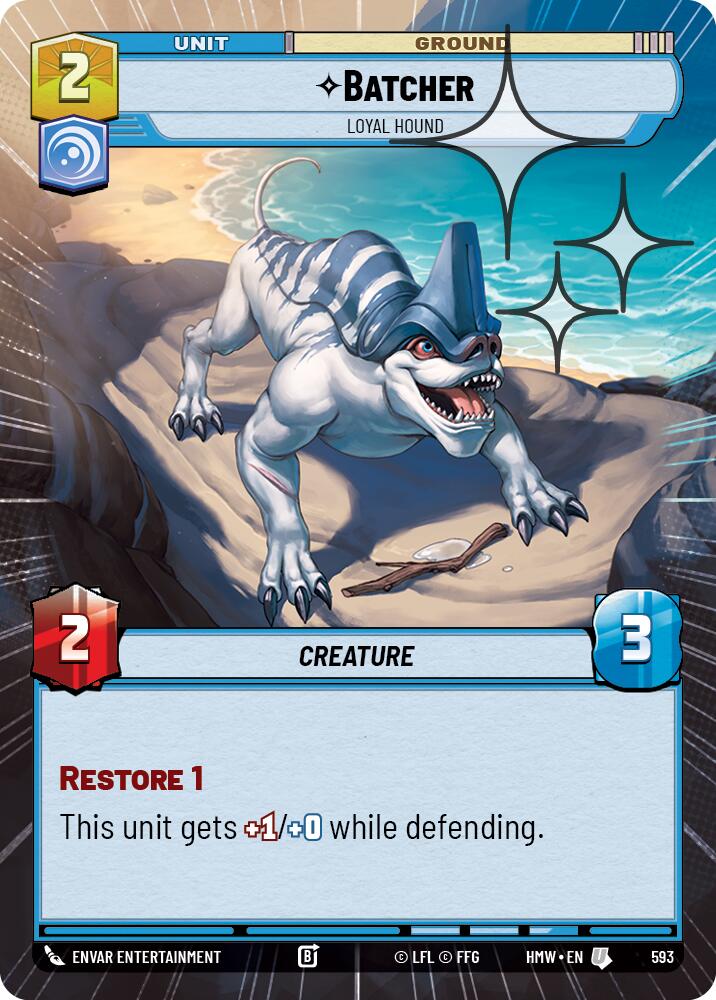 Batcher - Loyal Hound (Hyperspace Foil), Homeworlds 593