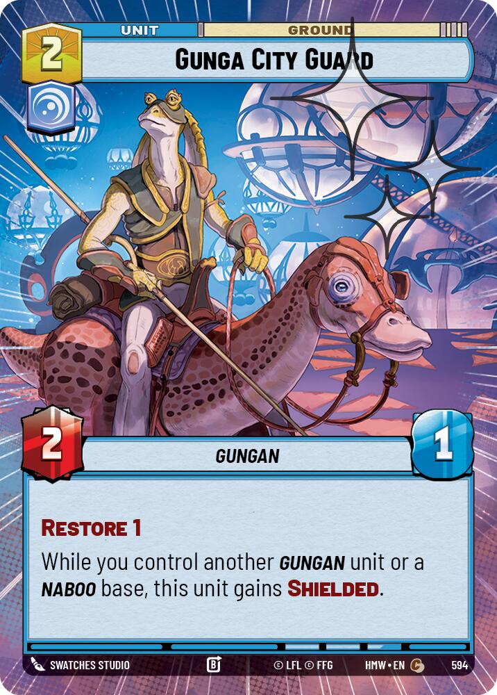 Gunga City Guard (Hyperspace Foil), Homeworlds 594