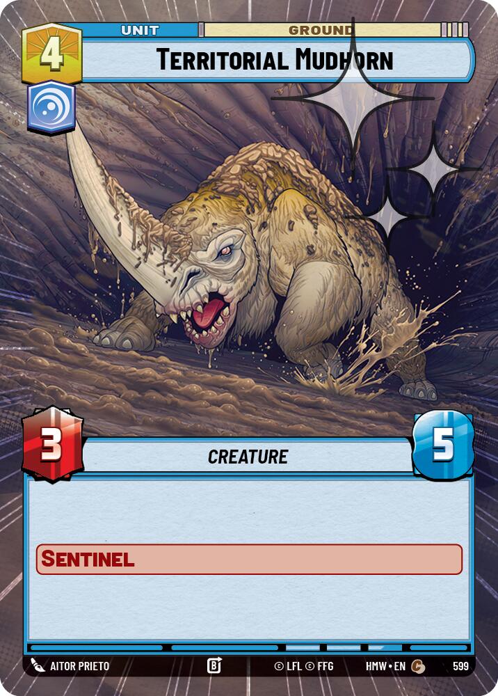 Territorial Mudhorn (Hyperspace Foil), Homeworlds 599