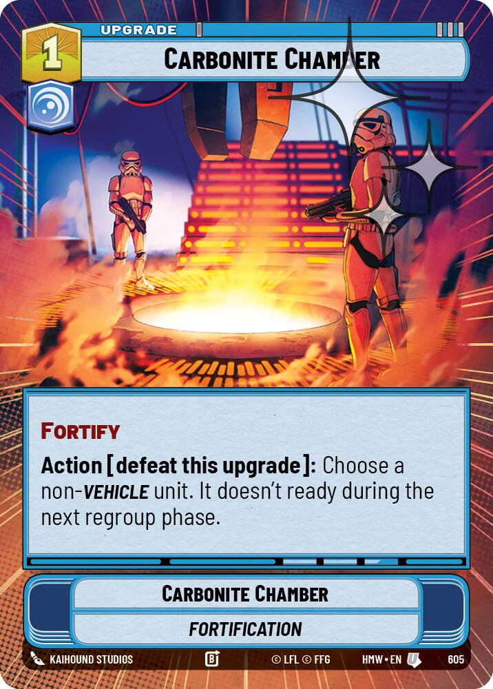 Carbonite Chamber (Hyperspace Foil), Homeworlds 605