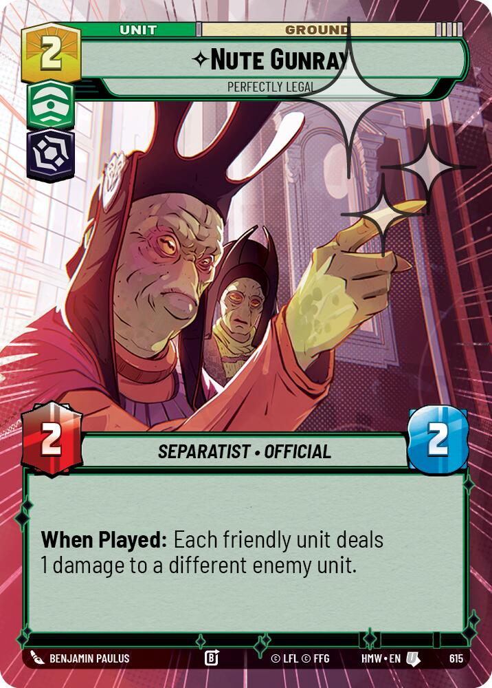 Nute Gunray - Perfectly Legal (Hyperspace Foil), Homeworlds 615