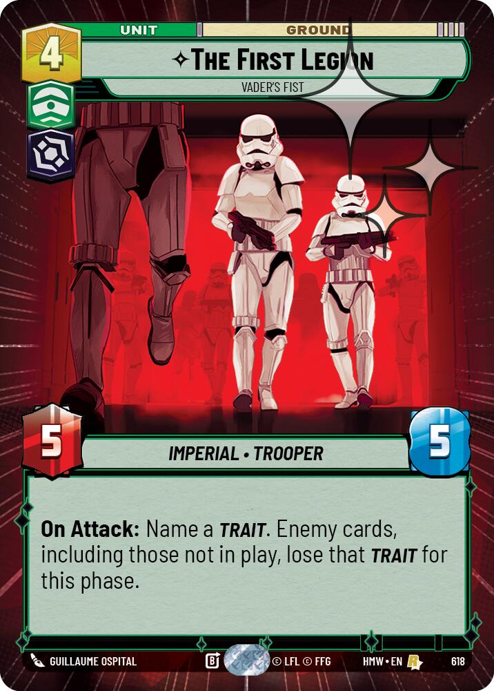 The First Legion - Vader's Fist (Hyperspace Foil), Homeworlds 618