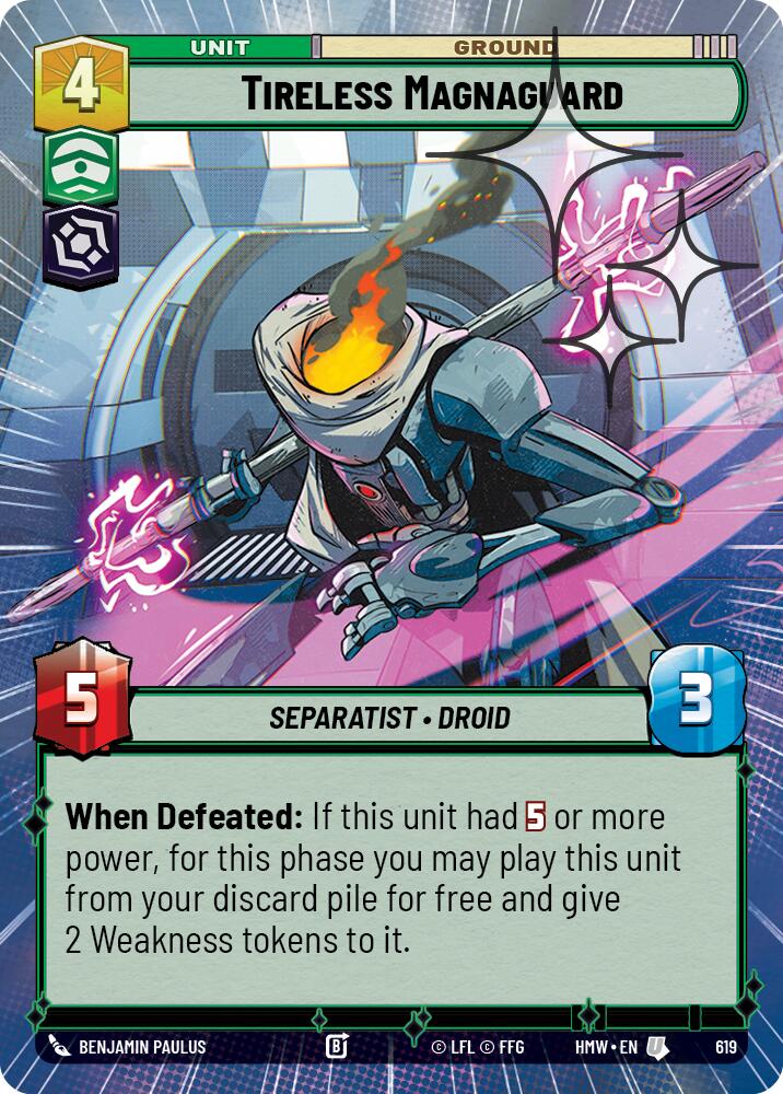 Tireless Magnaguard (Hyperspace Foil), Homeworlds 619