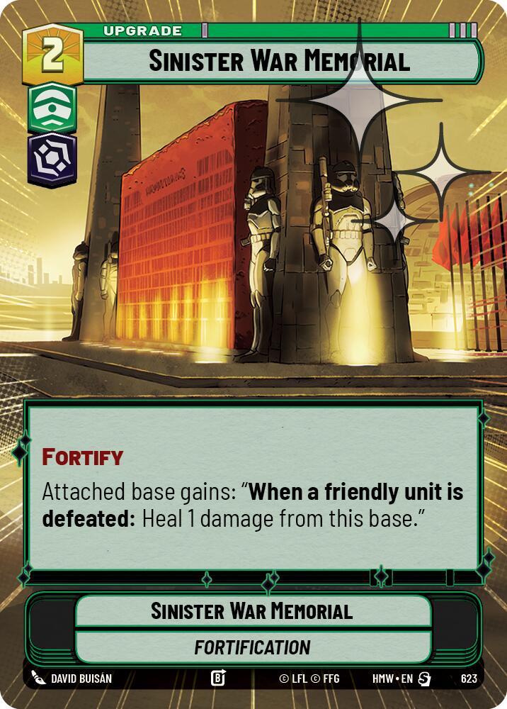 Sinister War Memorial (Hyperspace Foil), Homeworlds 623