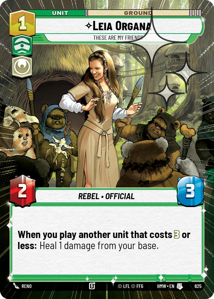 Leia Organa - These Are My Friends (Hyperspace Foil), Homeworlds 625
