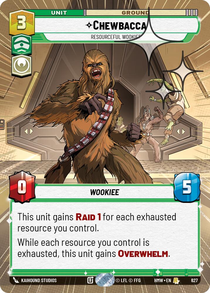 Chewbacca - Resourceful Wookiee (Hyperspace Foil), Homeworlds 627